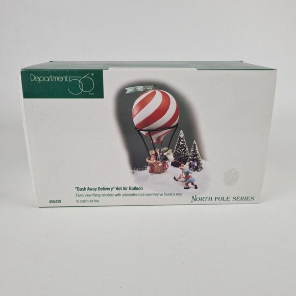 Department 56 North Pole Series Dash Away Delivery Hot Air Balloon 56438 - Picture 1 of 6